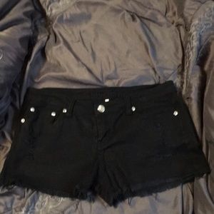 Rue21 black studded shorts. Women’s size 9/10